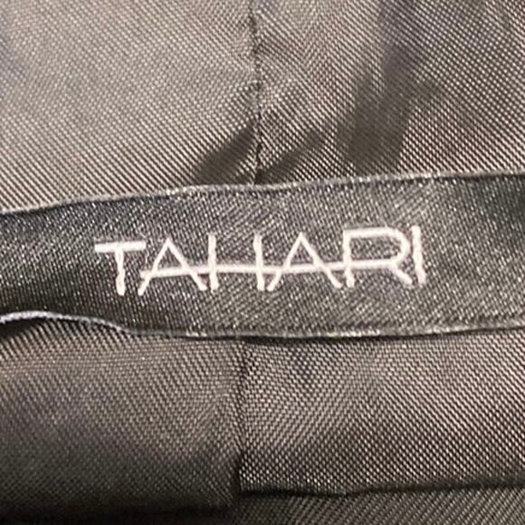 Tahari Giselle Women's Black Hooded Hoodie Zip Button Trench Raincoat Jacket S - Picture 4 of 5